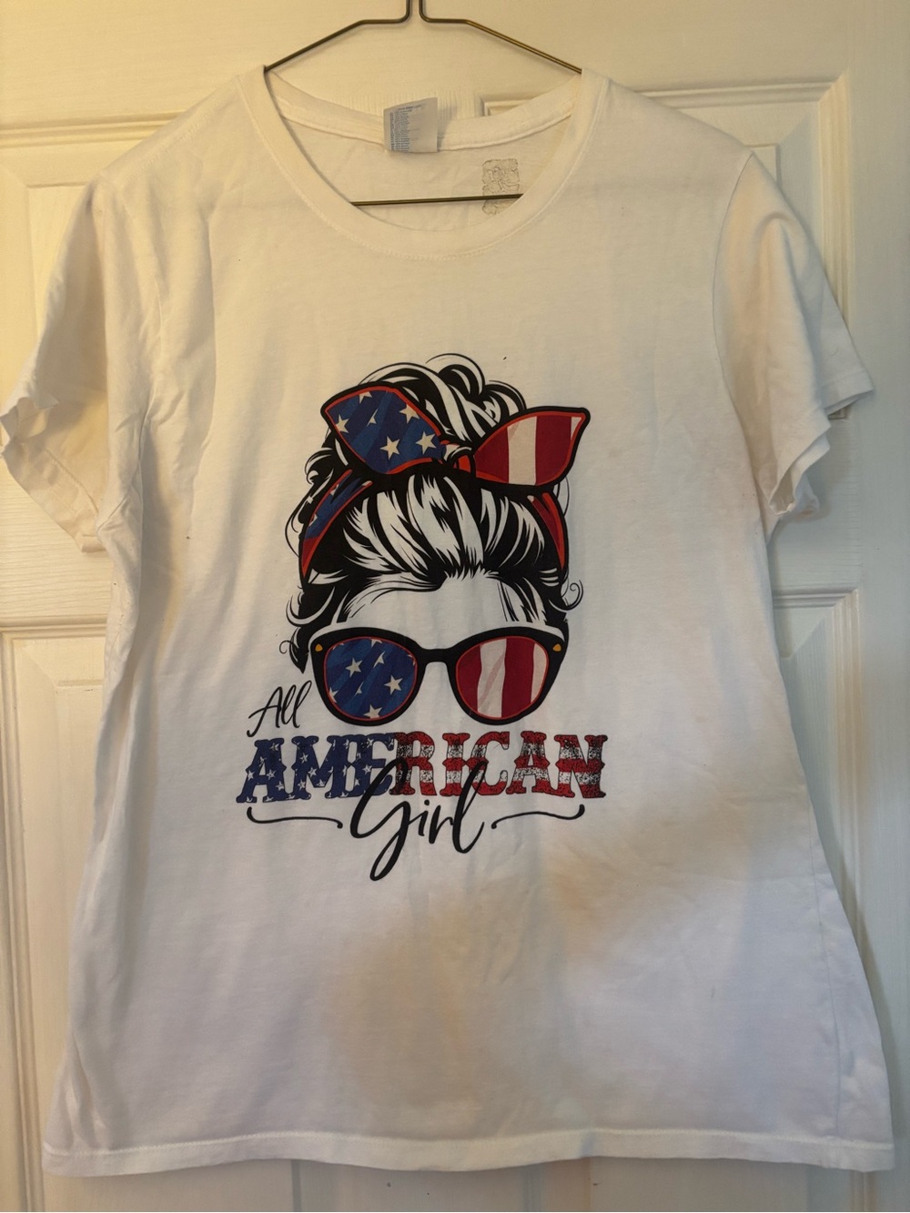 All American Girl Graphic Tee - White